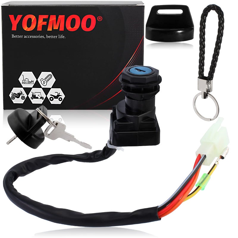 YOFMOO LT80 LT80S Ignition Key Switch Compatible with Suzuki Quadsport 50 80 LTZ50 LTZ50Z 3711040B00 LT80 LT80S LTZ50 LTZ50Z ATV